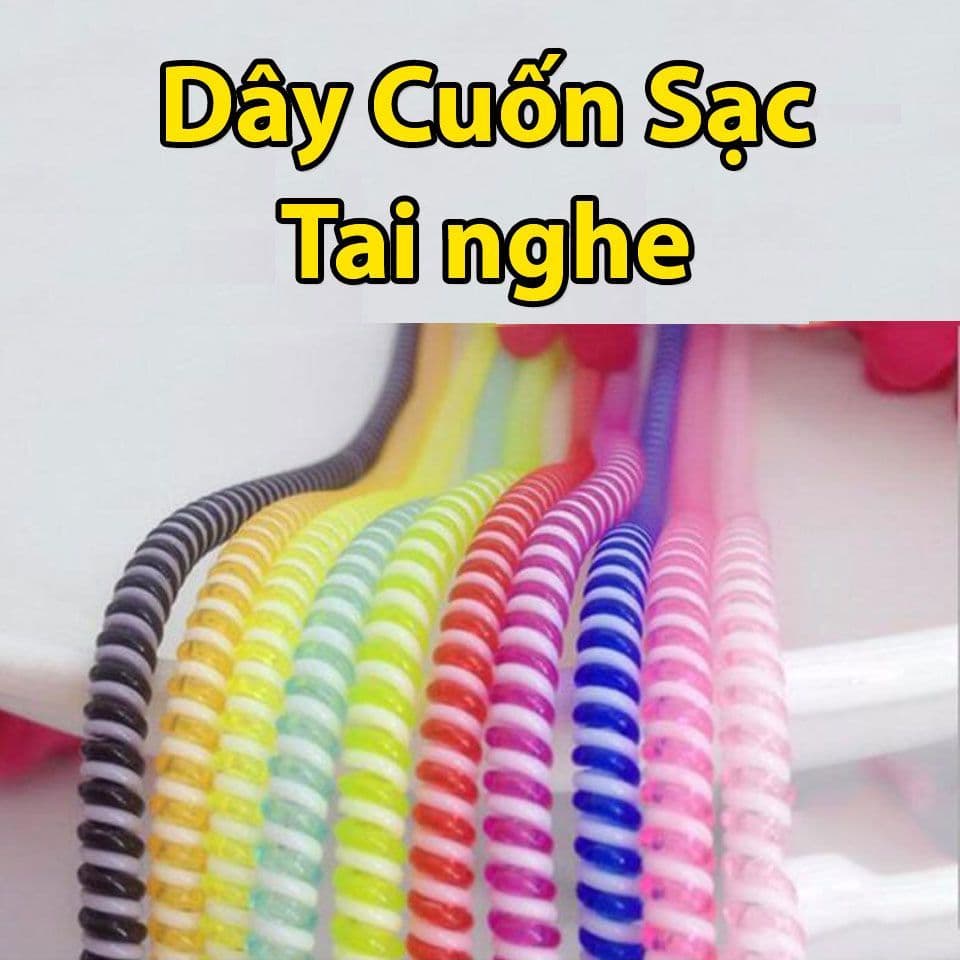 Dây quấn bảo vệ điện thoại chống rối cho cáp sạc và tai nghe
