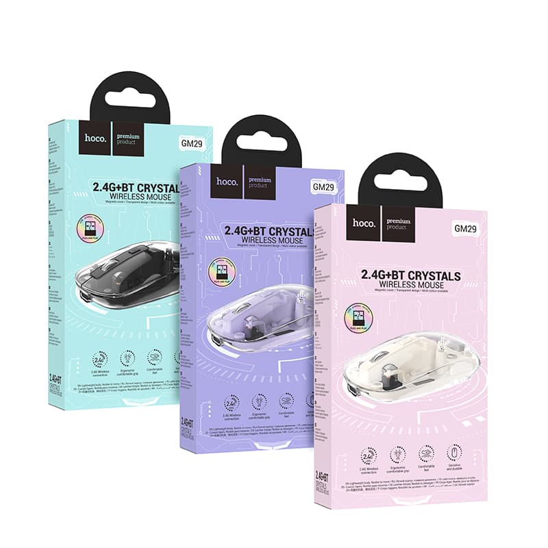 Chuột Bluetooth Hoco GM29 Không Dây Kết Nối Đa Thiết Bị