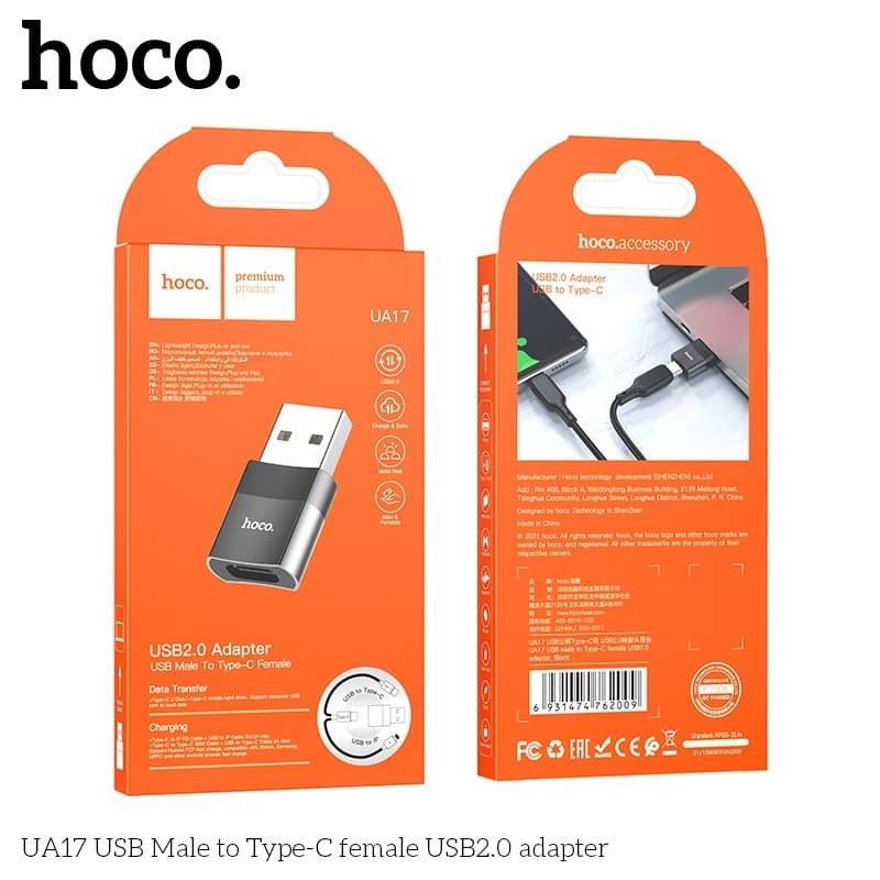 Bộ chuyển đổi âm thanh UA17 USB to Type-C USB2.0 chuyển đổi âm thanh