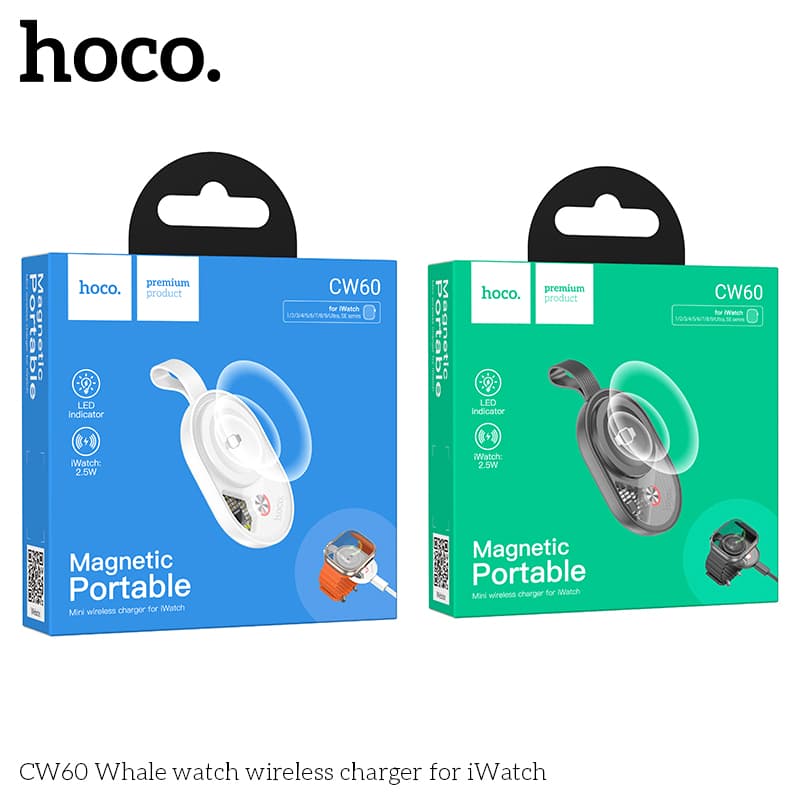 Đế sạc không dây Hoco CW60 iWatch & Sam sạc đôi tiện lợi