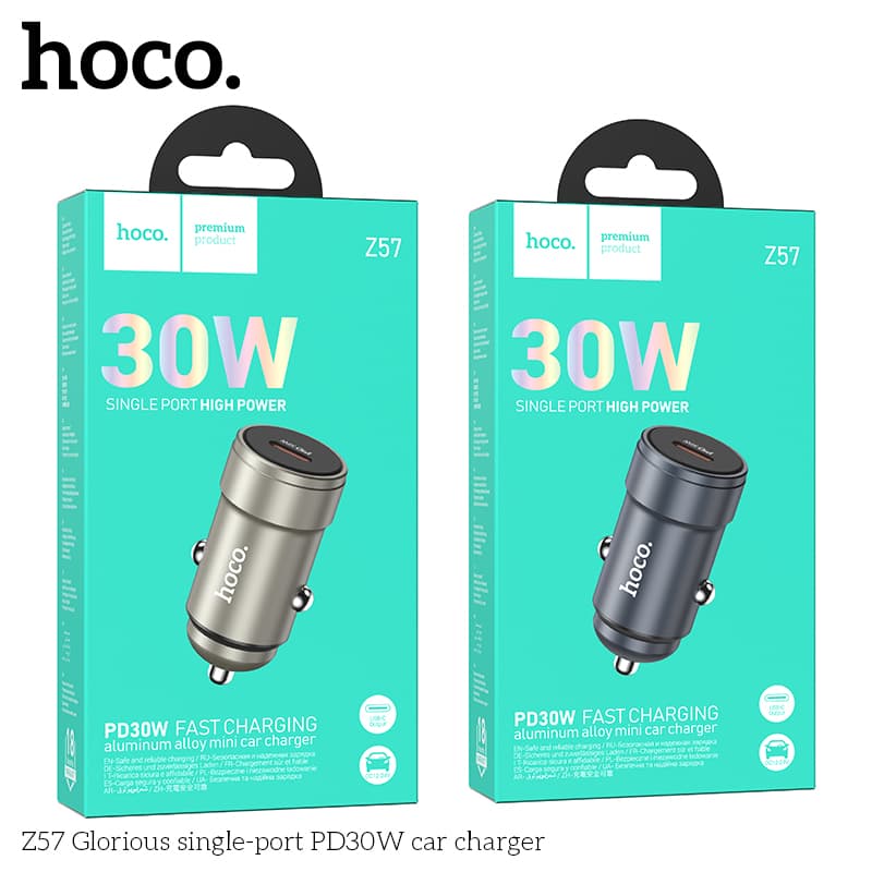 Tẩu sạc ô tô Hoco Z57 sạc nhanh 30W
