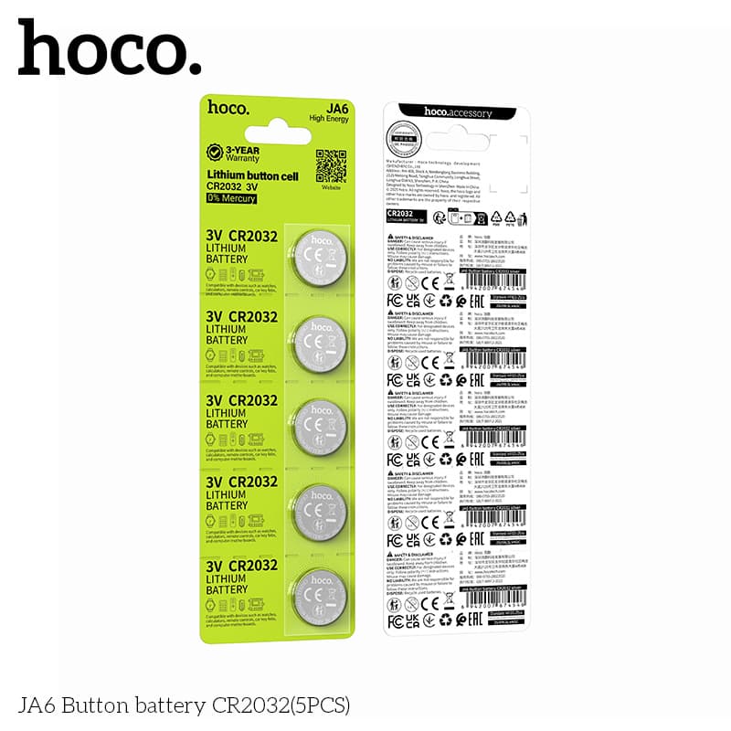 Pin Mini CR2032 Hoco JA6 210mAh