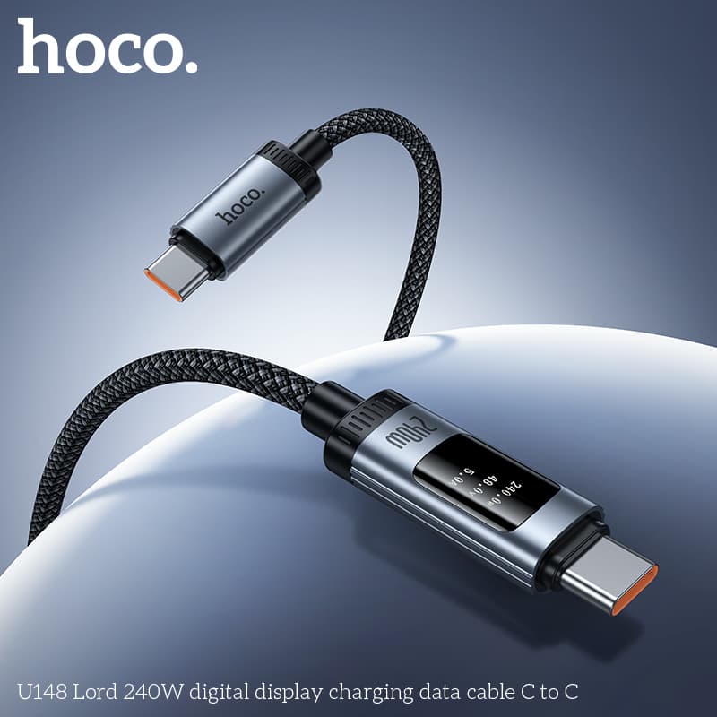 Cáp Sạc Type-C to Type-C Hoco U148 240W