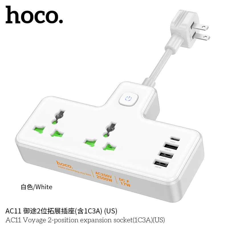 Ổ Cắm Thông Minh Hoco AC11 thương hiệu uy tín Hoco nổi tiếng thế giới