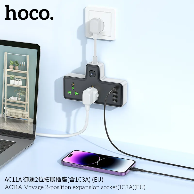 Công năng đa dạng với 2 cổng USB và đầu ra AC 10A/250V