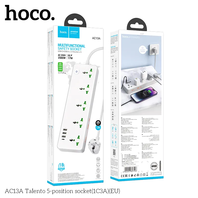 Thương hiệu Hoco uy tín, bảo hành 12 tháng chính hãng