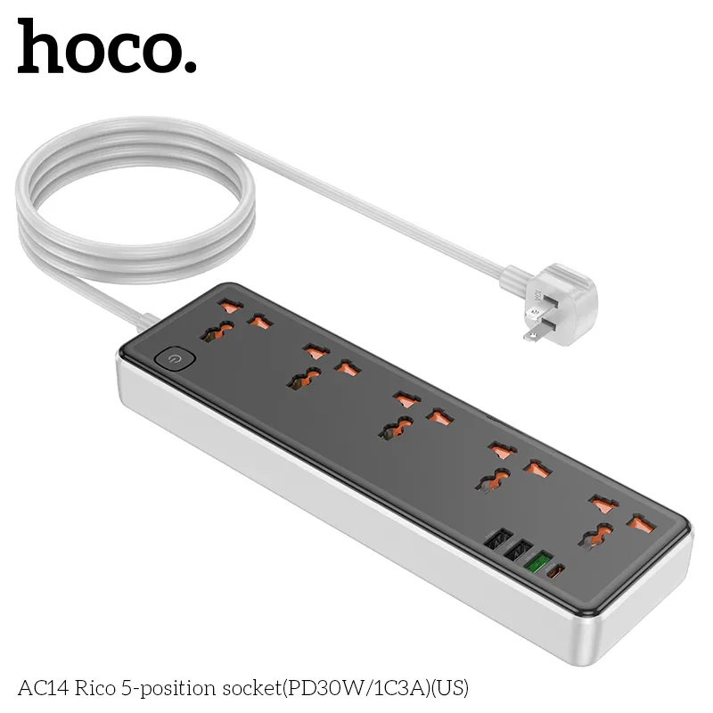 Công năng đa cổng sạc nhanh với 1 cổng PD 30W và 3 cổng USB hiệu quả
