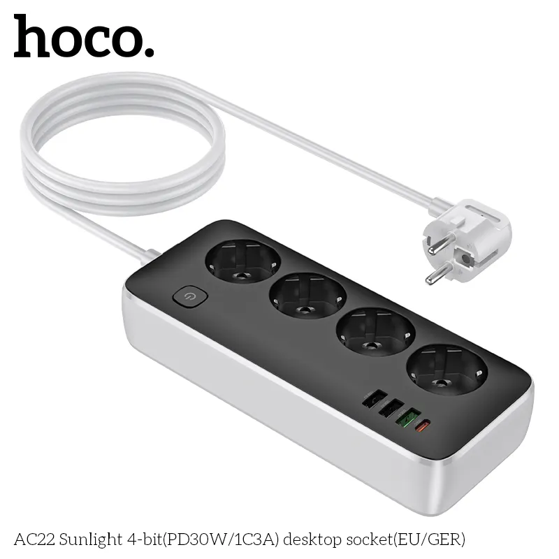 Công suất tối đa 2500W cùng 4 cổng sạc đa năng