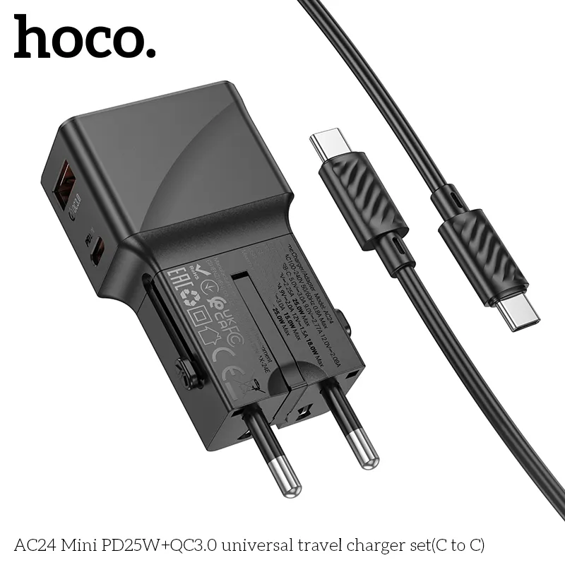 Công năng sạc nhanh PD25W+QC3.0 cho nhiều thiết bị