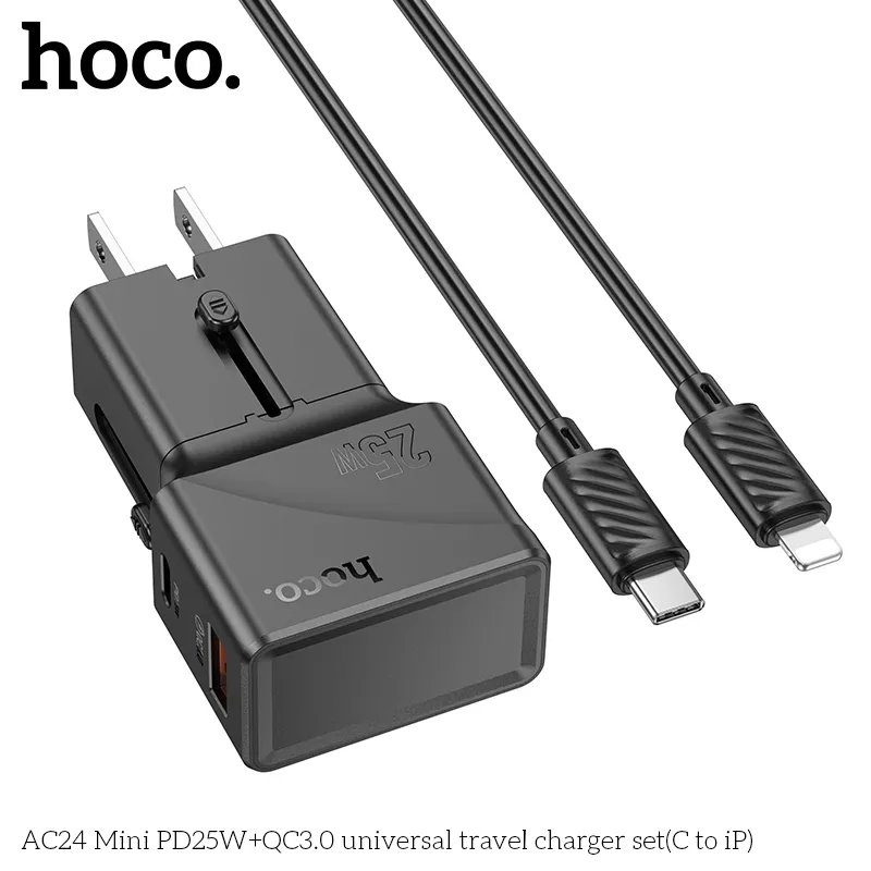Tính năng chi tiết gồm sạc USB-C 25W và USB-A 18W hỗ trợ nhiều chuẩn sạc