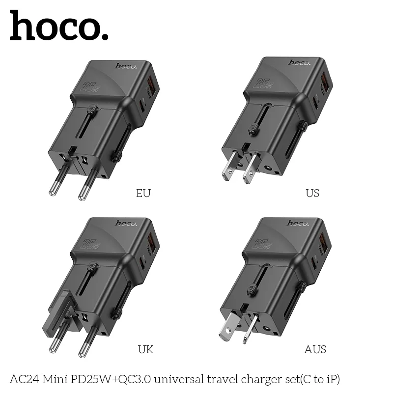 Đóng gói chuẩn gồm ổ cắm và cáp Type-C to Lightning dài 1m