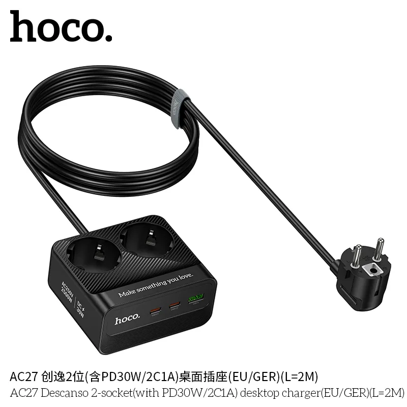 Công năng sạc nhanh với 2 cổng USB-C 30W và 1 cổng USB-A 18W