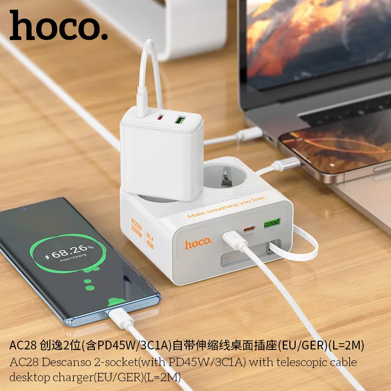 Ổ cắm hai cổng AC 2500W tiêu chuẩn Châu Âu