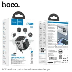Ổ Cắm Thông Minh Hoco AC5 Level 2 cổng universal conversion charger