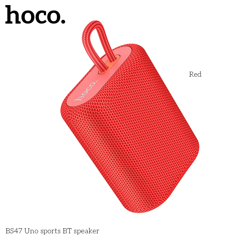 Đóng gói sản phẩm Loa Bluetooth Thể Thao Hoco BS47 Uno an toàn, đầy đủ phụ kiện