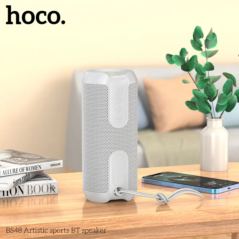 Loa Bluetooth thể thao Hoco BS48 Artistic thiết kế hiện đại, chống nước
