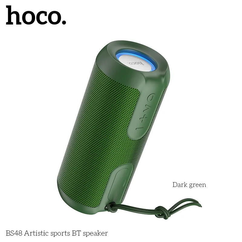Trải nghiệm âm thanh rõ nét với loa Hoco BS48 Artistic và đèn LED màu sắc
