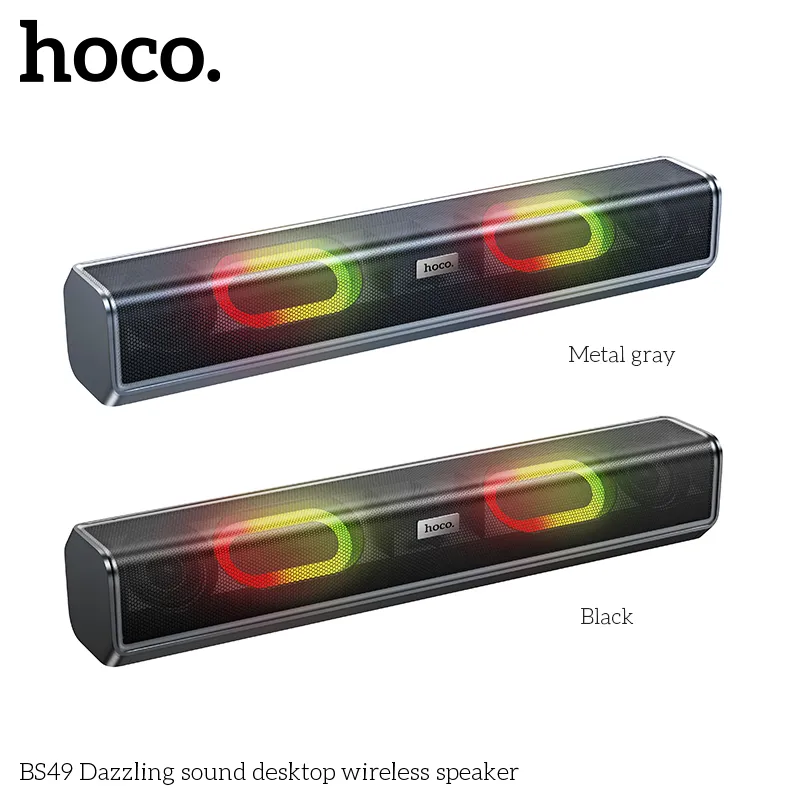 Kích thước loa Bluetooth Hoco BS49: 400x67x67mm, trọng lượng 735g dễ di chuyển và lắp đặt