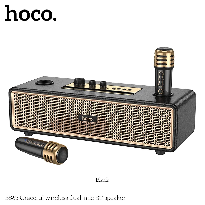 Loa Bluetooth Hoco BS63 Graceful Dual-Mic thiết kế hiện đại, âm thanh chất lượng cao