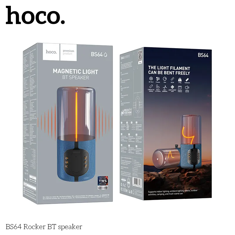 Loa Bluetooth Hoco BS64 Rocker kiểu dáng nhỏ gọn tiện lợi