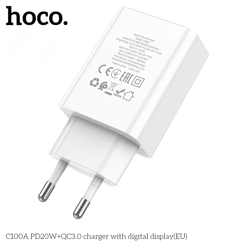 Công năng sạc nhanh PD20W và QC3.0 hiệu quả