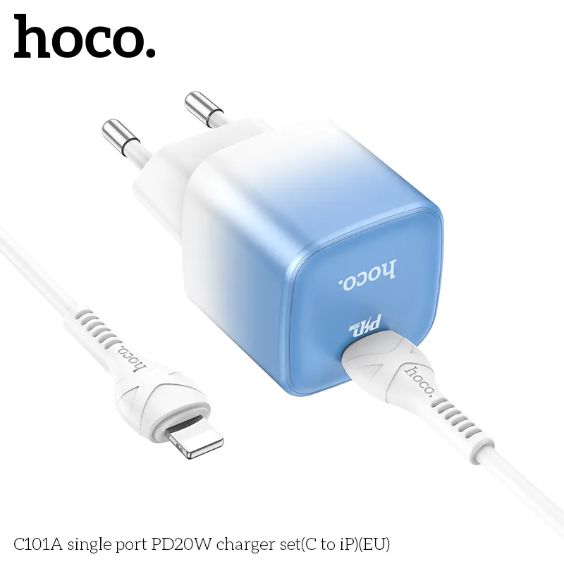 Trải nghiệm sạc nhanh với công nghệ PD20W trên Hoco C101A
