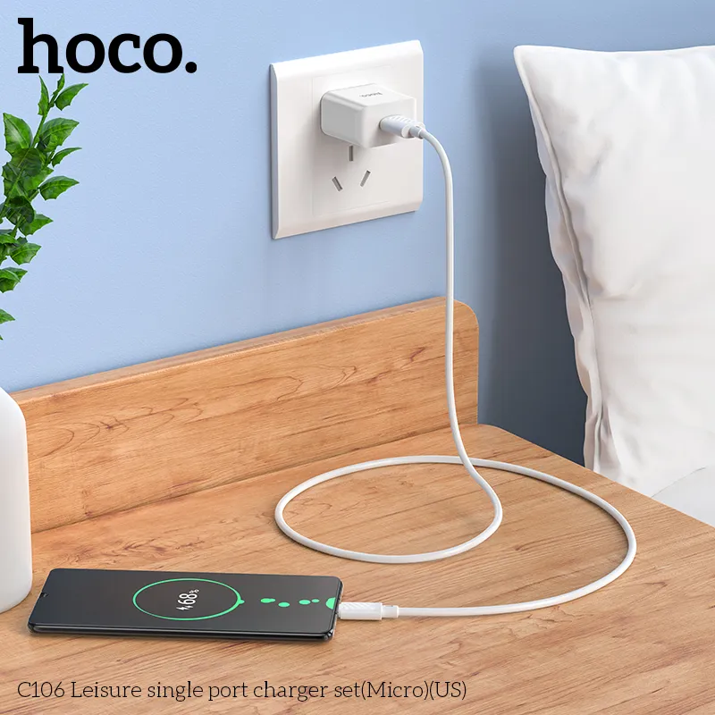 Trải nghiệm an toàn, nhanh chóng và bền lâu với bộ sạc Hoco C106 Leisure