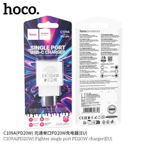 Củ Sạc PD20W Hoco C109 Fighter (US)