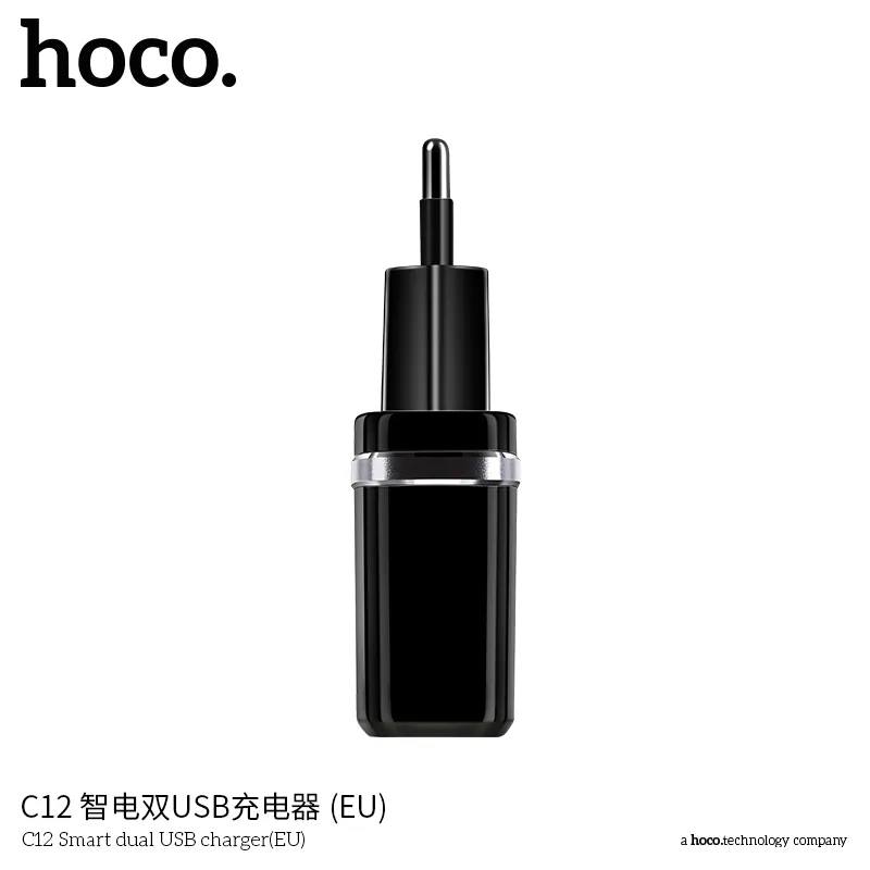 Trải nghiệm sạc an toàn và ổn định với củ sạc Hoco C12 Smart hai cổng USB