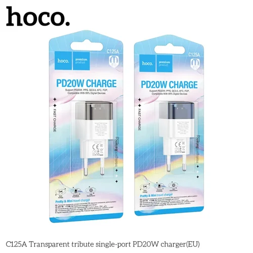 Củ Sạc PD20W Hoco C125A Transparent tribute (EU)