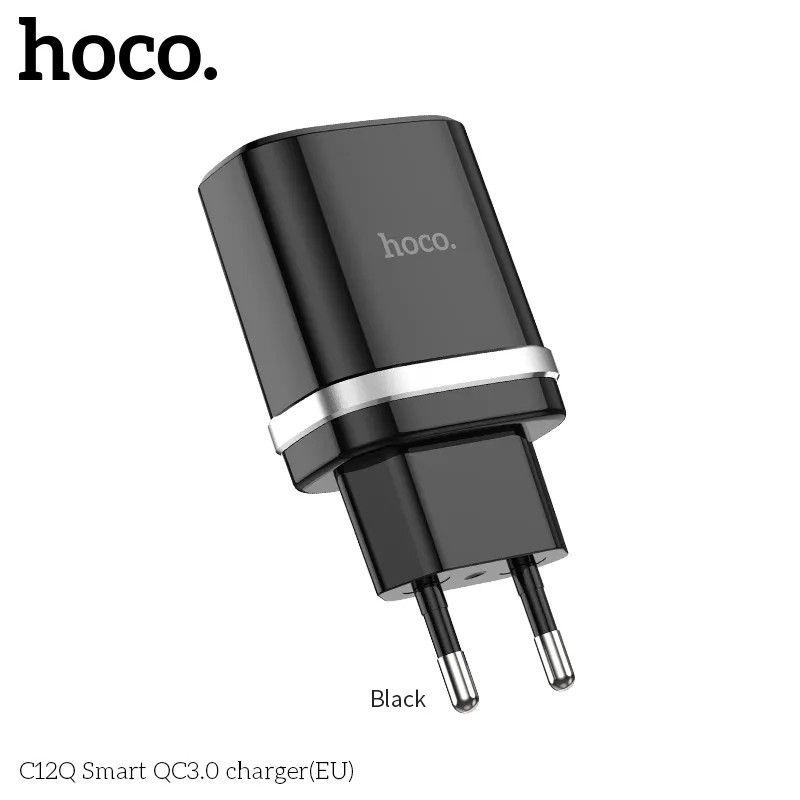 Củ Sạc QC3.0 Hoco C12Q Smart (EU) hiệu năng cao, sạc nhanh, thiết kế gọn nhẹ