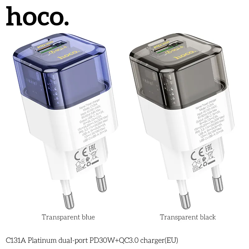 Thiết kế nhỏ gọn, 2 cổng sạc tiện lợi chuẩn EU