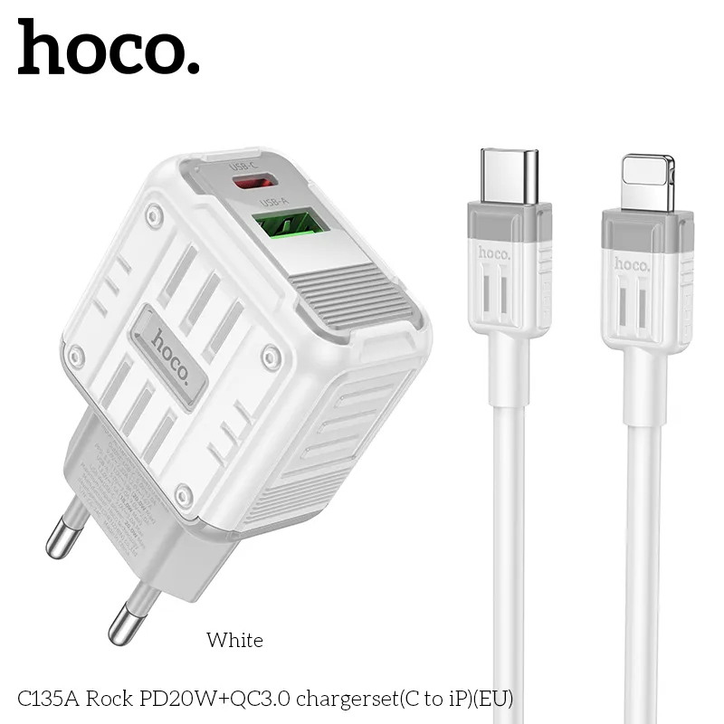 Công suất đầu ra Type-C 20W và USB-A 18W cho sạc nhanh đa thiết bị