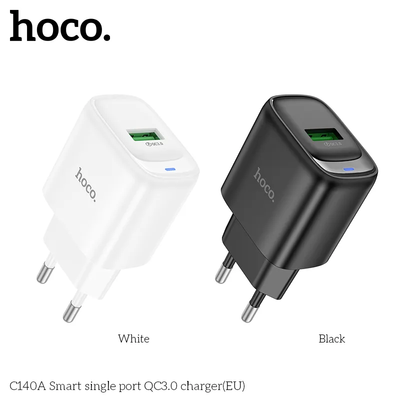 Tính năng chi tiết gồm USB-A 18W, phích cắm EU tương thích rộng