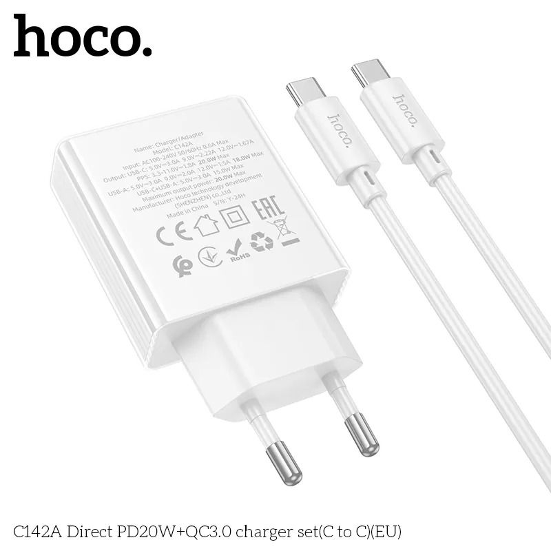 Thiết kế nhỏ gọn, phích cắm EU phù hợp mọi ổ điện tiêu chuẩn châu Âu