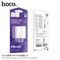 Củ Sạc PD20W Hoco C143 Benefit (US)
