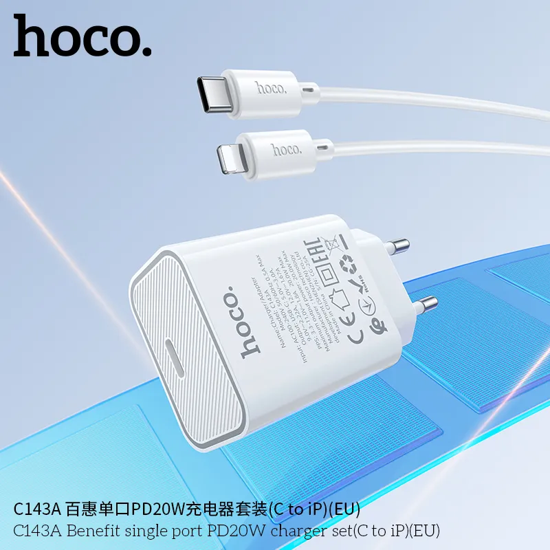 Công suất sạc nhanh 20W PD tiên tiến cho iPhone
