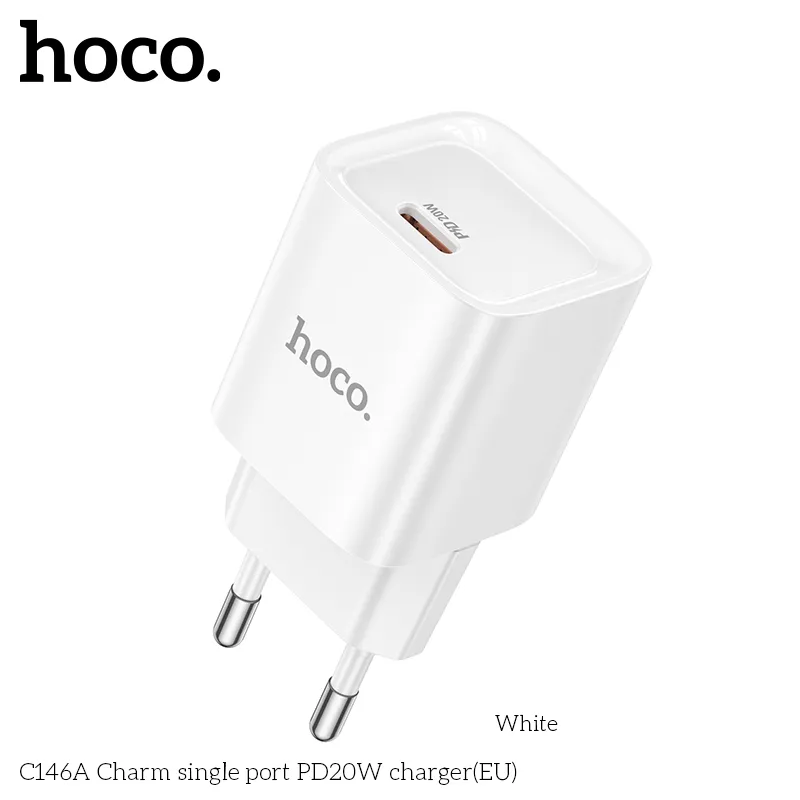 Công năng sạc nhanh 20W với đa chuẩn PD, QC, FCP, AFC của Hoco C146A
