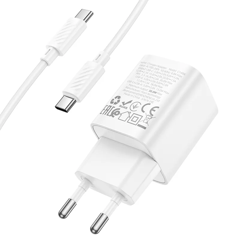 Tính năng sạc kép Type-C PD 30W và USB-A QC 18W đa năng