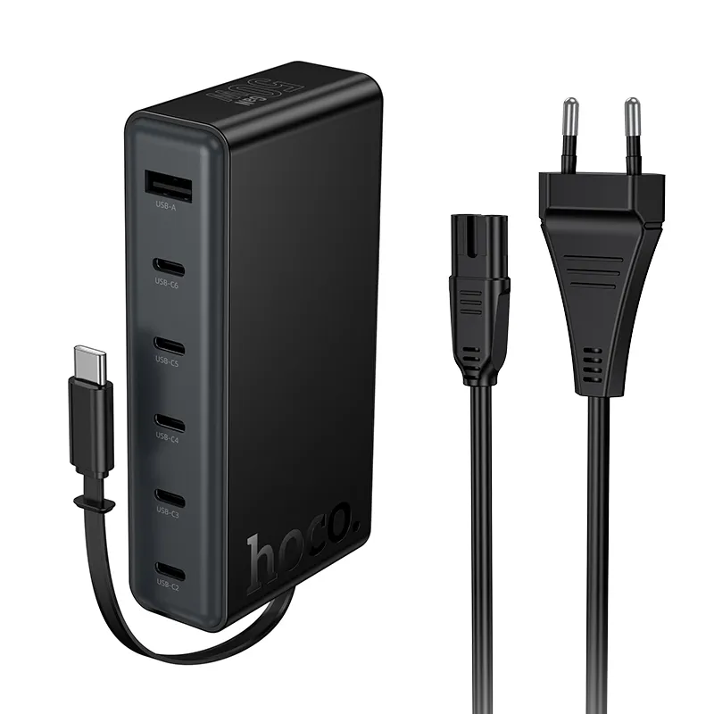 Củ Sạc PD50W Hoco C151A Modern 7 cổng tổng quan thiết kế hiện đại và tiện lợi