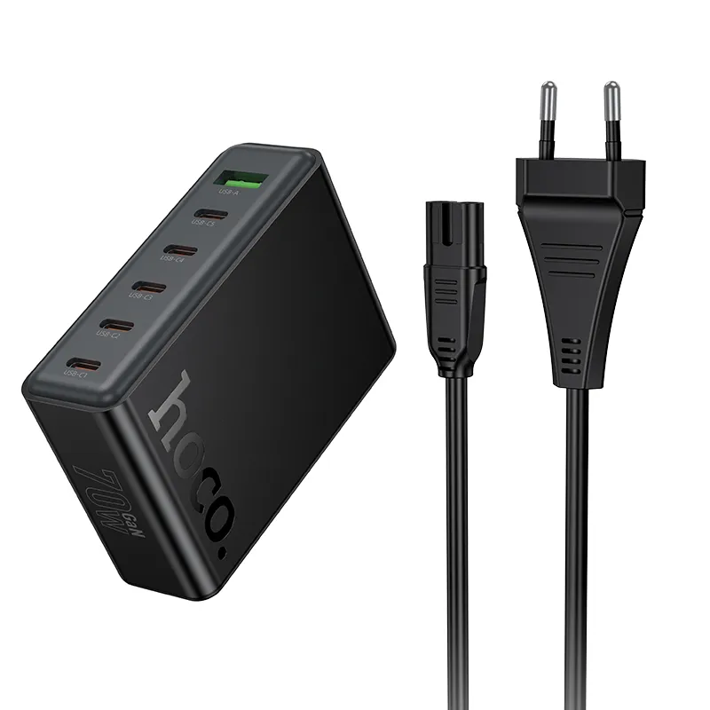 Củ Sạc PD70W Hoco C152A thiết kế hiện đại, đa cổng, hỗ trợ sạc nhanh an toàn