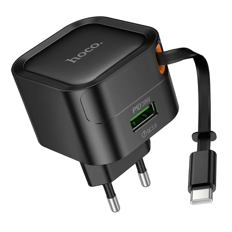Củ Sạc PD20W+QC3.0 Hoco C154A thiết kế nhỏ gọn tiện lợi cho mọi thiết bị