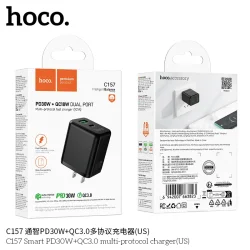 Củ Sạc PD30W+QC3.0 Hoco C157 Smart (US)