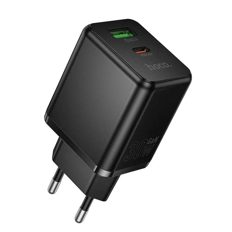 Củ sạc PD30W+QC3.0 đa chuẩn Hoco C157A Smart (EU) thiết kế nhỏ gọn, chất liệu bền bỉ