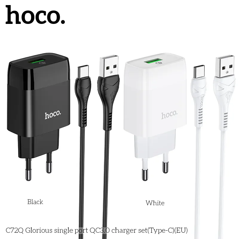 Đóng gói gồm bộ sạc và cáp Type-C dài 1m tiện dụng