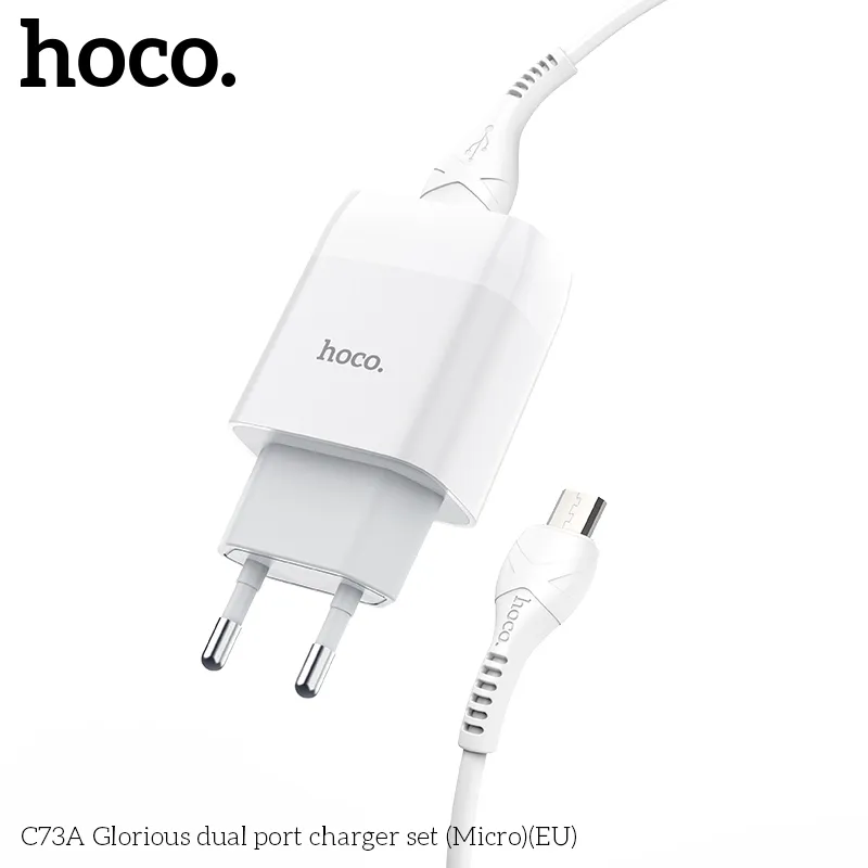 Bộ Sạc hai cổng USB 5V-2.4A hiệu suất cao sạc nhanh