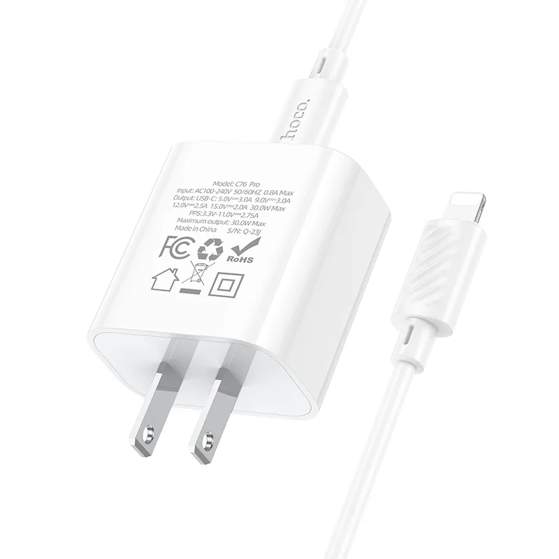 Công suất 30W hỗ trợ PD/QC/FCP/AFC sạc nhanh an toàn