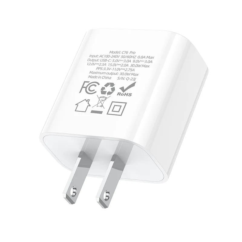 Công năng sạc nhanh công suất 30W đa chuẩn PD/QC/FCP/AFC