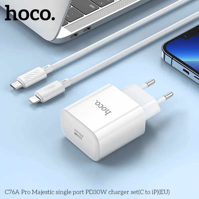 Bộ Sạc Hoco C76A Pro Majestic kiểu dáng tinh tế hiện đại