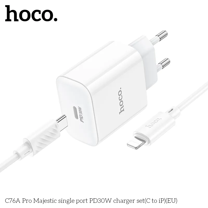 Đóng gói nguyên seal gồm adapter EU và dây cáp 1m